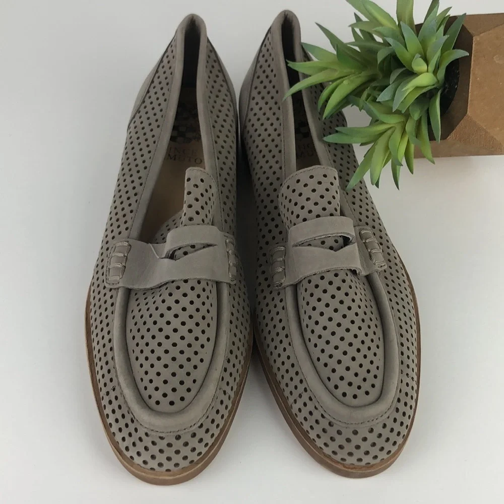 New Vince Camuto Kanta Perforated Breathable Loafer Flats 5.5